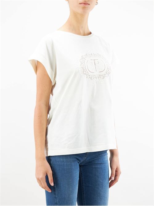 T-shirt con ricamo logo Twinset TWIN SET | T-shirt | TT21441